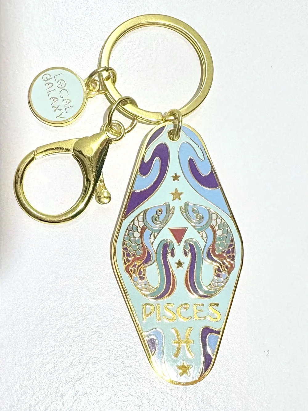 Pisces Zodiac Keychain Bag Charm